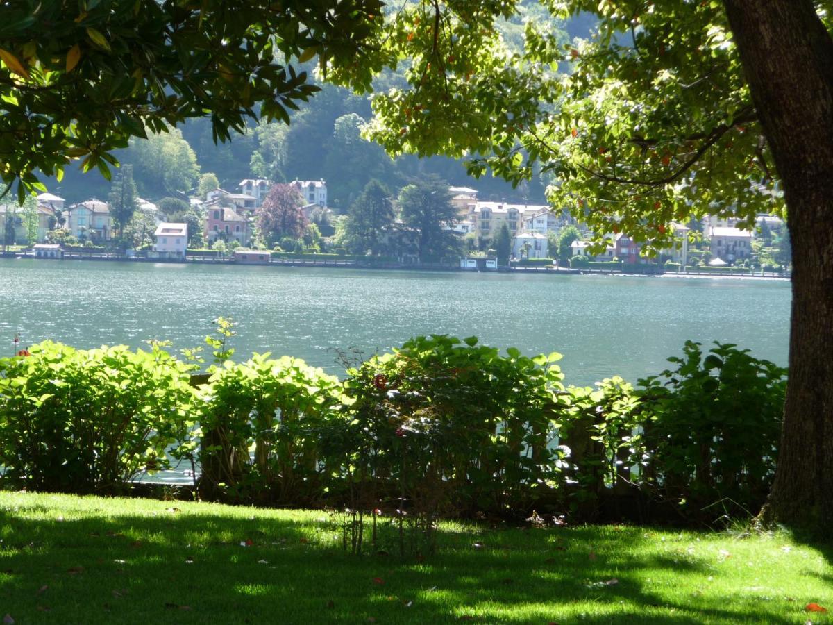 Ville Lago Lugano Porto Ceresio Exterior foto